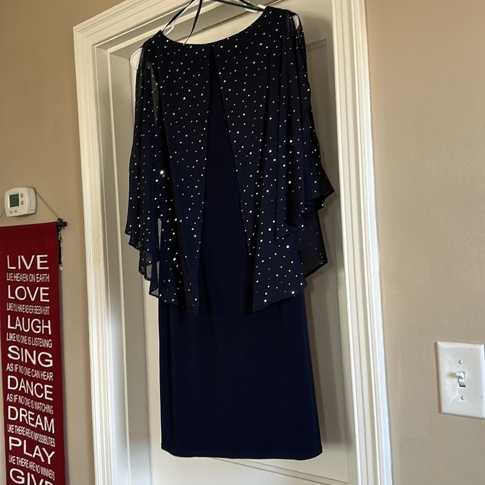 (NWT) JM collection by John Meyer blue dress. - Picture 3 of 3